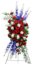 Patriotic Tribute from Dallas Sympathy Florist in Dallas, TX